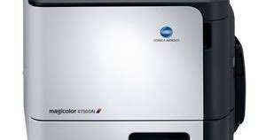 The magicolor 4695mf is claimed to print at 24ppm in black or colour, but under our tests, in normal mode and include processing time, we saw 17ppm when printing black and a mere 4.6ppm in colour. Konica Minolta Magicolor 4750dn Printer Driver Download