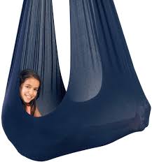 You could hang up your hammock chair outdoor on a porch or in a tree. Hanging Chairs For Autistic Kids As A Sensory Therapy