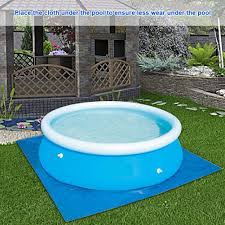 But if the ground under your above ground pool is not leveled from both the sides of the pool water will come out of the pool, and the pool walls can therefore, before installing a pool, you need to make ground level for above ground pool making it look well compacted. Folding Swimming Pool Cover Mat Pad Rain Proof For Round Above Ground Swim Pools Spa Hot Tub Mats Pads Accessories Without Pool Pool Accessories Aliexpress