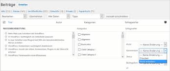 Once activated, this plugin restores the previous widgets settings screens and disables the block editor from. Wordpress Kommentare Nachtraglich Deaktivieren Perun Net