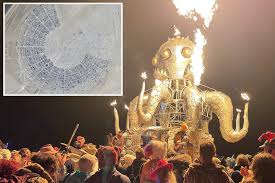 at Burning Man festival