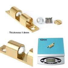 Lootich Laiton Double Loqueteau A Billes 50mm Rouleau Loquetaux Fermeture Pour Placard Meubles Porte Armoire Loquet Serrure De Portiere 10 Pcs Loquets Quincaillerie Comment réussir la pose d'un verrou de porte pour baie coulissante thirard ? billes 50mm rouleau loquetaux fermeture