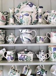 blue green collection with my very favourite fig wit servies servies porcelein