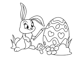 En pascua es tradicional regalar huevos de chocolate y, uno de los personajes estrella para los niños es el conejo de pascua, un personaje mágico que esconde huevos para que los niños los encuentren. Dibujo Para Colorear Conejito De Pascua Con Huevo De Pascua Dibujos Para Imprimir Gratis Img 30835
