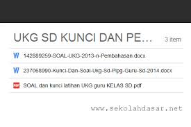 Kumpulan Soal Ukg Guru Sd Dan Kunci Jawabannya Sekolahdasar Net