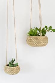 Diy Seagrass Hanging Planters Jardinieres Diy Diy Ikea Jardiniere Suspendue