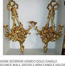Use them to bookend the mirror over the sink, opting for unusual figural or candelabra sconces in brass to really up the drama. Versailles 3 Arm Sconces Home Interiors Gifts Inc Home Interiors And Gifts Arm Sconce House Interior