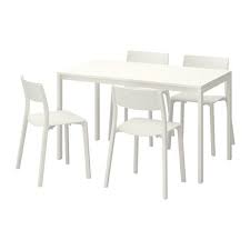 The melamine table top is moisture. Melltorp Janinge White White Table And 4 Chairs Ikea White Dining Table Set Ikea Dining Table White Dining Table