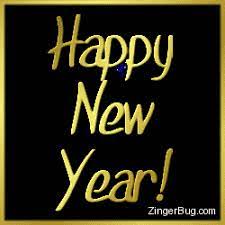 Happy New Year Gold Letter Fireworks Glitter Graphic Greeting Comment Meme Or Gif Happy New Year Animation Happy New Year Images Happy New Year Wishes