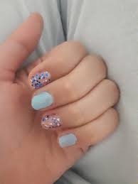 pullu oje tirnak pastel mavi