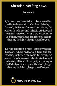 Protestant Wedding Vows Marriage Vows Christian Wedding Vows Vows