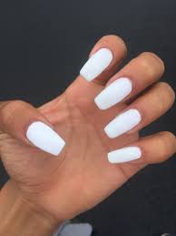 A visual guide to the most popular shapes and styles. White Coffin Nails Holographic Nails Acrylic White Acrylic Nails Trendy Nails