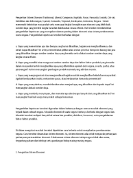 ♣ perekonomian nasional diutamakan untuk kemakmuran rakyat. Pengertian Sistem Ekonomi Tradisional Docx