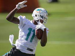 Rookie Devante Parker Miami Dolphins Miami Dolphins Dolphins Football Helmets