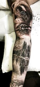 31 Trendy Tattoo Designs For Guys Sleeve Awesome Tattoo Wolf Tattoo Sleeve Nature Tattoo Sleeve Forest Tattoo Sleeve