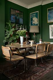 Yet green dining rooms instantly draw your attention while creating a soothing atmosphere. Green Mid Century Modern Dining Room With Houseplants And Gallery Wall Midcenturymo Green Dining Room Mid Century Modern Dining Room Mid Century Modern Dining