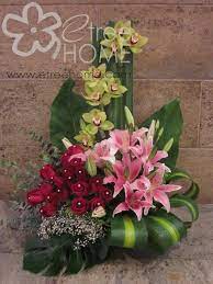 Congratulatory Flower Cymbidium Stargazer Rose Flower Arrangements Fresh Flowers Arrangements Unique Flower Arrangements