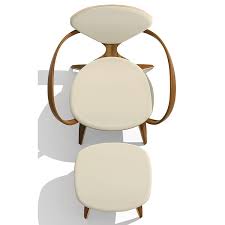 cherner ottoman cherner lounge armchair chair and ottoman