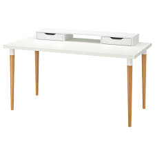Linnmon Hilver Tisch Weiss Bambus Ikea Osterreich Ikea White Desk Ikea Drawer Shelves