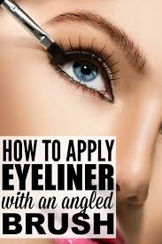 From smouldering smokey eyes to edgy cut crease looks, this. How To Apply Eyeliner With An Angled Brush