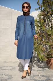 Patirti Tesettur Kot Tunik Modelleri Moda Tesettur Giyim Moda Moda Stilleri The Dress