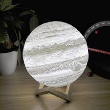 Les 8 Planètes De Notre Système Solaire En Animation 3d Jupiter Lamp 3d Print Moon Rechargeable Lithophane With Touch Sensing Night Lamp 8 20cm Diameter 4 Types Available Led Art Deco Raak Light Idees De Decor Impression 3d Lampe Led Rechargeable