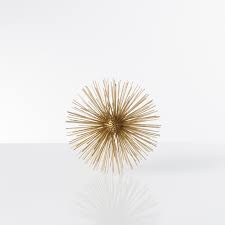 Gold decoration balls for shelf. Spike Decor Sphere 7 Ball Gold Metro Element