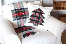 Classic red plaid pillow cover. Diy Christmas Pillow Covers Easy Craft Homemade Gift Bloom