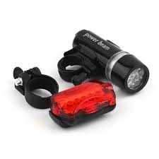 Waterdichte Fiets Lights 5 Leds Fiets Voor Head Light Veiligheid Rear Zaklamp Fakkel Lamp Koplamp Accessoire Bisiklet Isik Bisiklet Lamba