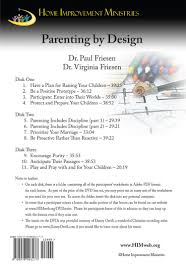 How to value the unique qualities of each child. Parenting By Design Intentional Parenting Principles From The Master Designer Home Improvement Ministries