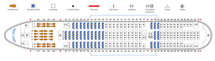 United Airlines Seating Chart Boeing 777-200 (777)