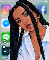 Discover The Finest Designs Of African American Hairstyles Black Girl Cartoon Black Girl Art Black Girl Magic Art