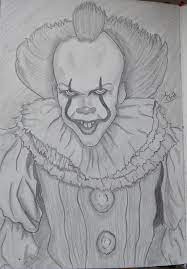 Ahs twisty the clown original pencil drawing by maudster74art. Calvin Christ Pennywise Drawing