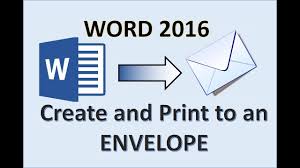 Word 2016 Printing An Envelope How To Print Address On Envelopes From Printer In Hp Canon Epson