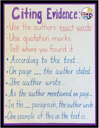 citing text evidence in 6 steps upper elementary snapshots