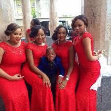 Nigerian Wedding 22 Fabulous Lace Bridesmaids Dresses We Love Red Bridesmaid Dresses Bridesmaid Dresses Red Long Lace Bridesmaid Dresses
