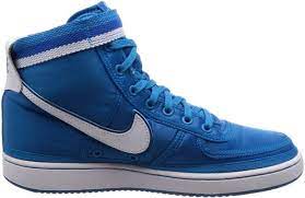 While white swoosh logos, a white midsole and blue outsole round up the design of the shoe. Nike Vandal High Supreme Sneakers In Blue Runrepeat