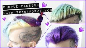 Mermaid hair coloring shampoo combines all the dyeing process in one without sacrificing color vibrance & softness.it works like regular hair dye but. Purple Passion Hair Transformation Youtube