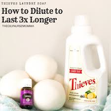 How To Dilute Thieves Laundry Soap To Last 3x As Long A Journey Of Family Love Tr In 2020 Essential Oils Cleaning Essential Oils For Laundry Living Essentials Oils