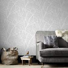 Innocence Wallpaper In Grey From The Innocence Collection By Graham Brown Grey And White Wallpaper Grey Wallpaper Designs Grey Wallpaper
