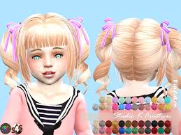 Animate Hair23 Momo Toddler Ts4cc Studio K Creation Sims 4 Anime Sims 4 Children Sims 4 Toddler