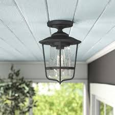 Several cases of lights being delivered damaged. Farmhouse Rustic Outdoor Flush Mounts Birch Lane