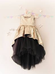 Gold Sequin Girl Dress Gold Black Sequin Dress With Train Etsy Baby Tutu Dresses Tutu Dress Toddler Birthday Girl Dress