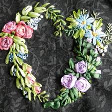 Always use a chenille needle for ribbon embroidery. Silk Ribbon Embroidery Mimbarschool Com Ng