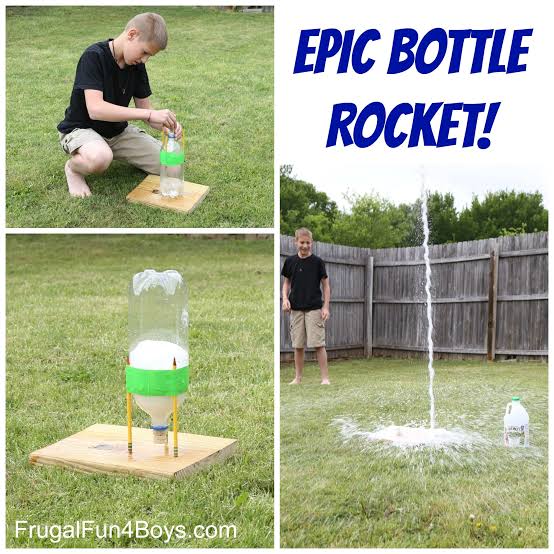 This EPIC Bottle Rocket Flew Higher Than our Two Story House! - Frugal Fun  For Boys and Girls