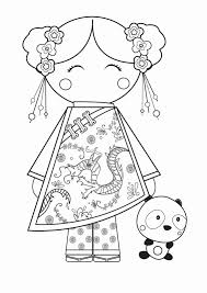 Pin By Khoo Kim On Printables In 2020 Coloring Pages New Year Coloring Pages Kokeshi Dolls