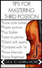 Practice Tips For Learning Third Position Online Violin Education Violin Violin Teaching Violin Lessons