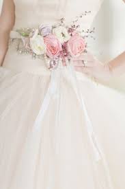 Fresh Flower Belt On Bridal Gown Bridal Wedding Wedding Dresses