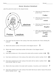 Order to calculate the number of neutrons you must subtract the. Atomic Structure2 Pdf Atoms Atomic Nucleus