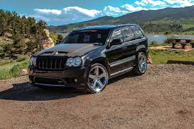 Custom Jeep Srt8 Carbon Fiber All Around Lowered Custom Rims Borla And Much More Jeep Srt8 Srt Jeep Jeep Wk